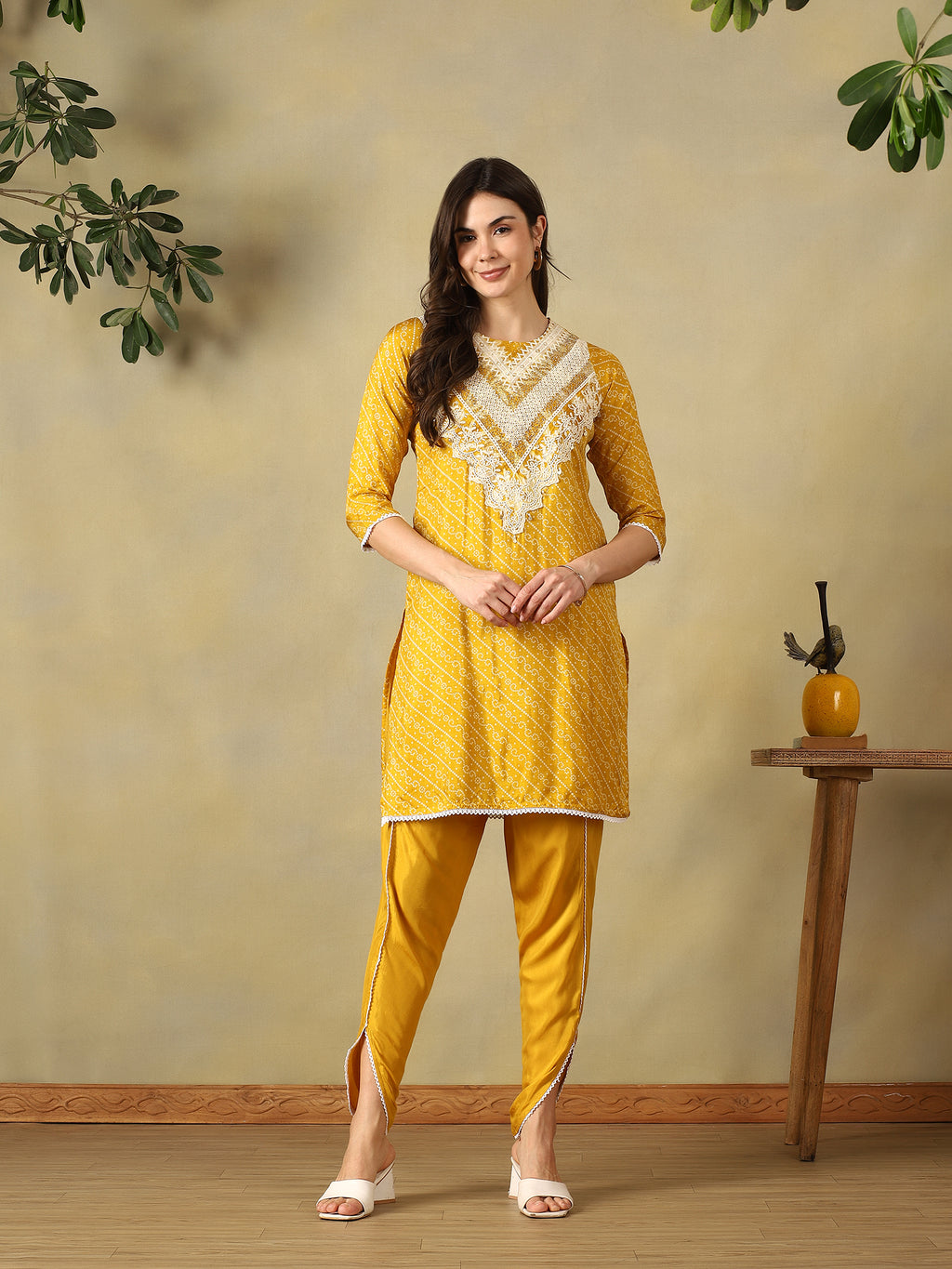 Mamicha Mustard Kurta Set