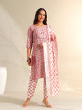 Avni Floral Booti Block Print Kurta Set