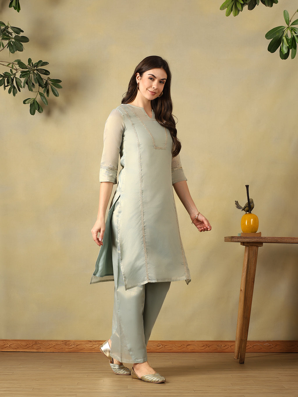 Mamicha Grey Kurta Set