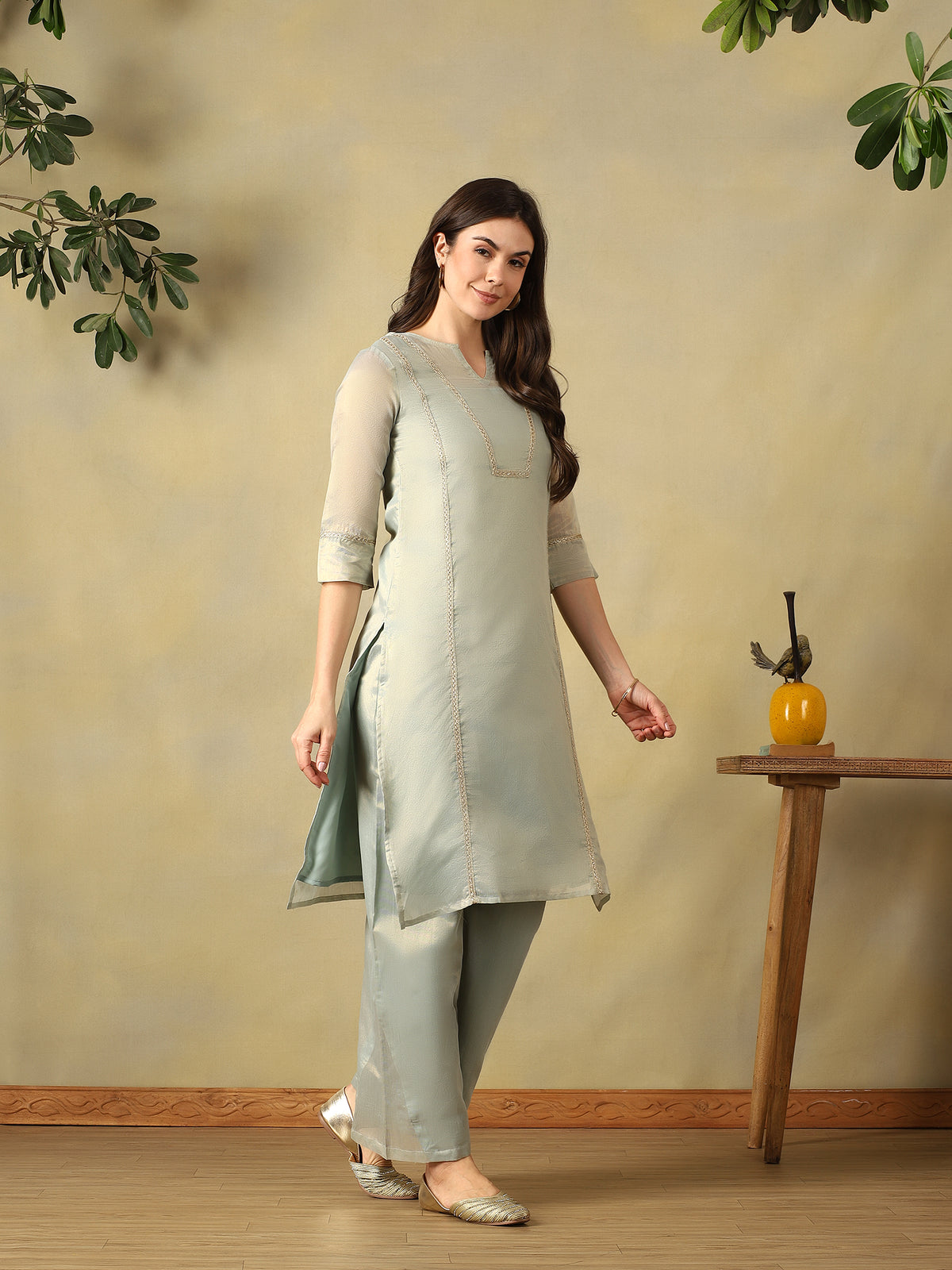 Mamicha Grey Kurta Set
