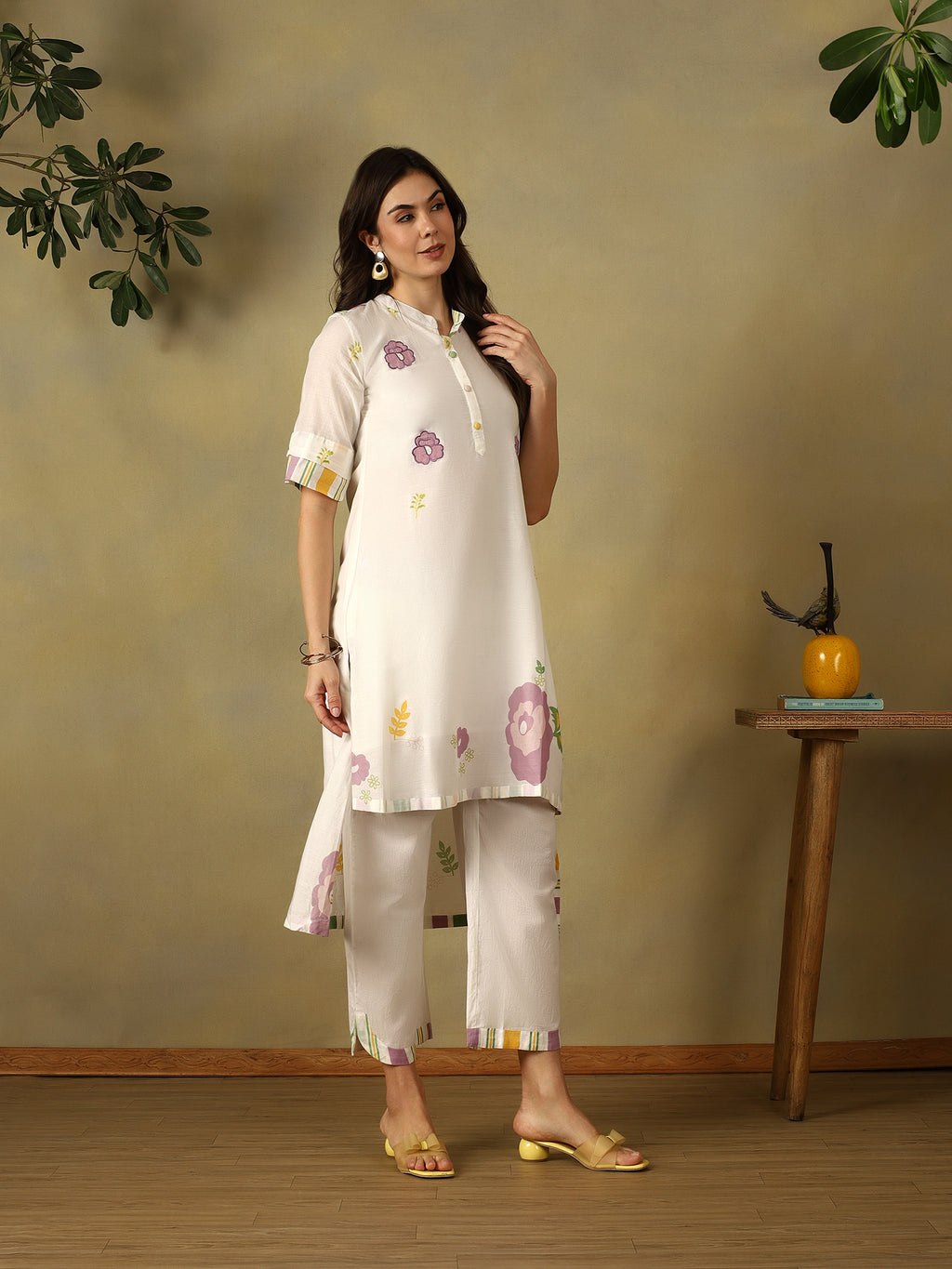 Mamicha White Kurta Set