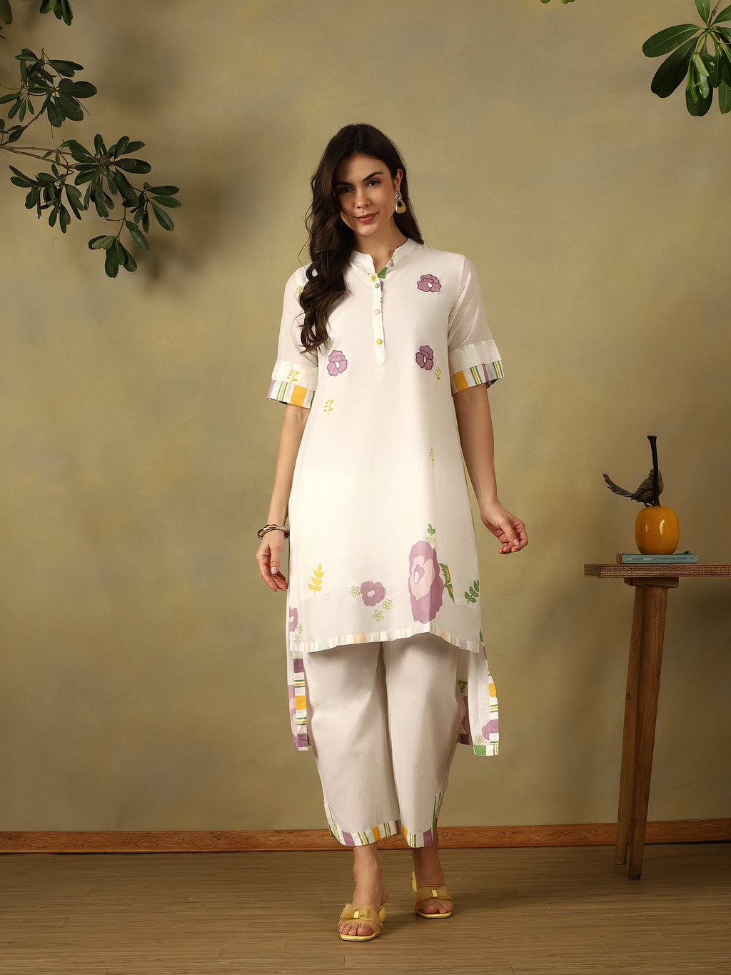 Mamicha White Kurta Set