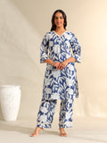 Meera Indigo Bloom Kurta Set