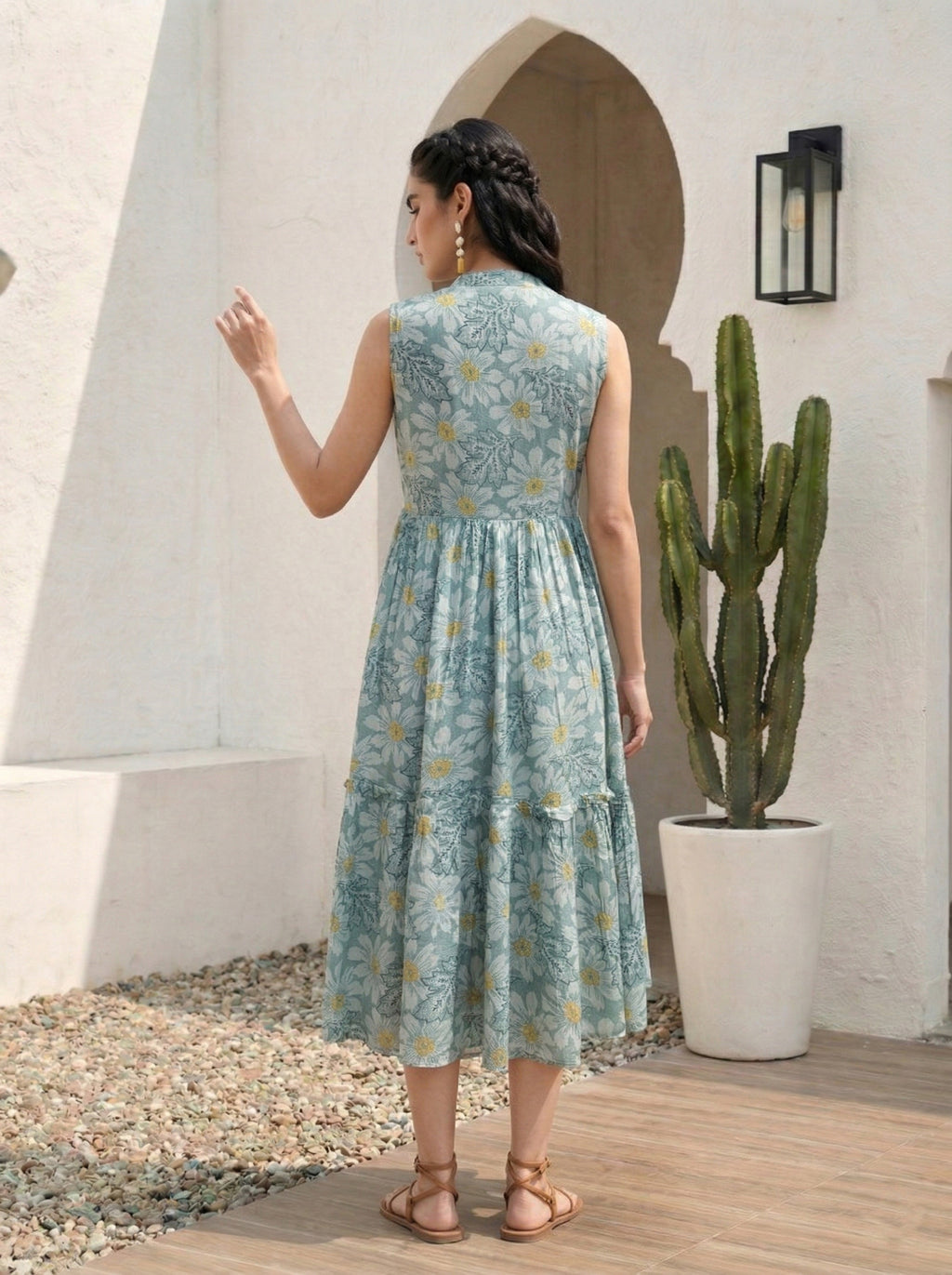 Light Blue Dress - Sleeveless
