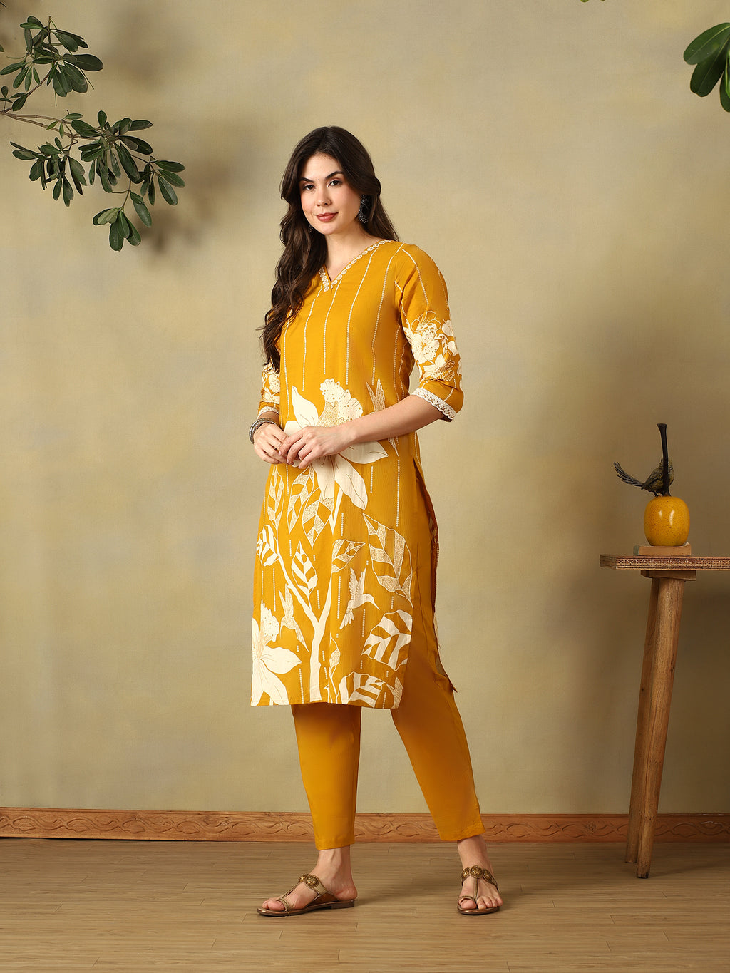Mamicha Mustard Ethnic Set