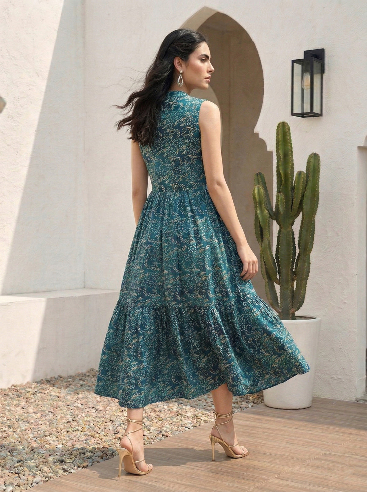 Teal Dress - Sleeveless