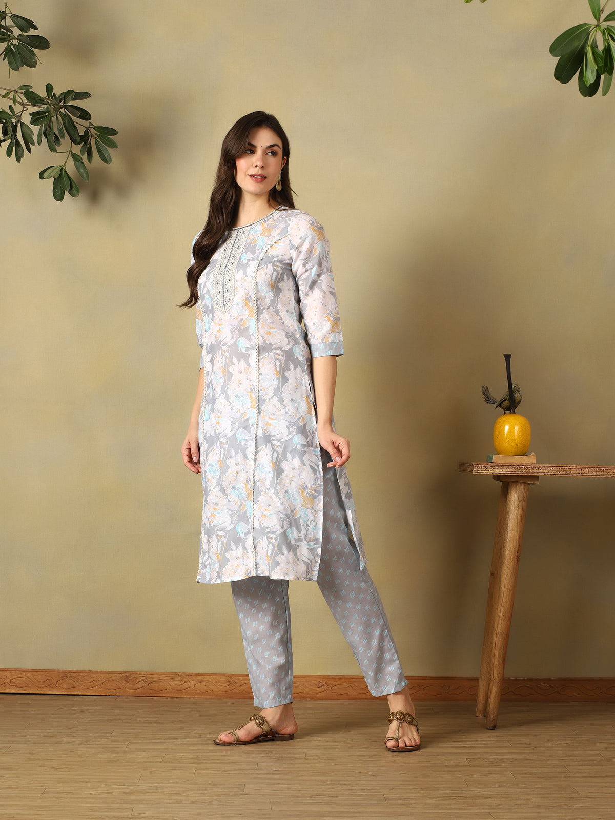 Mamicha Blue Ethnic Set