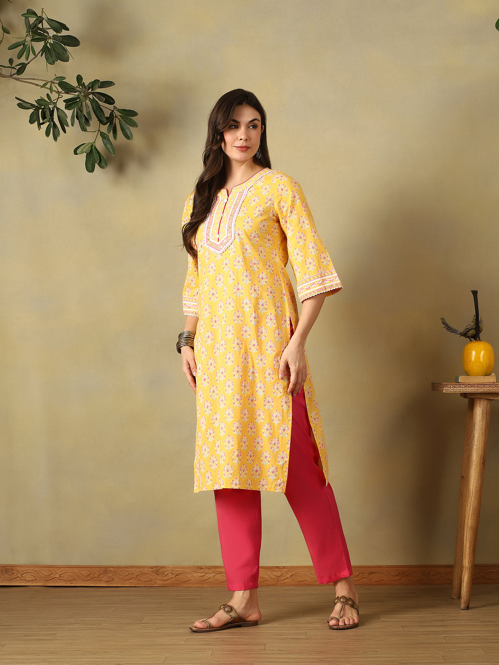 Mamicha Mustard Ethnic Set