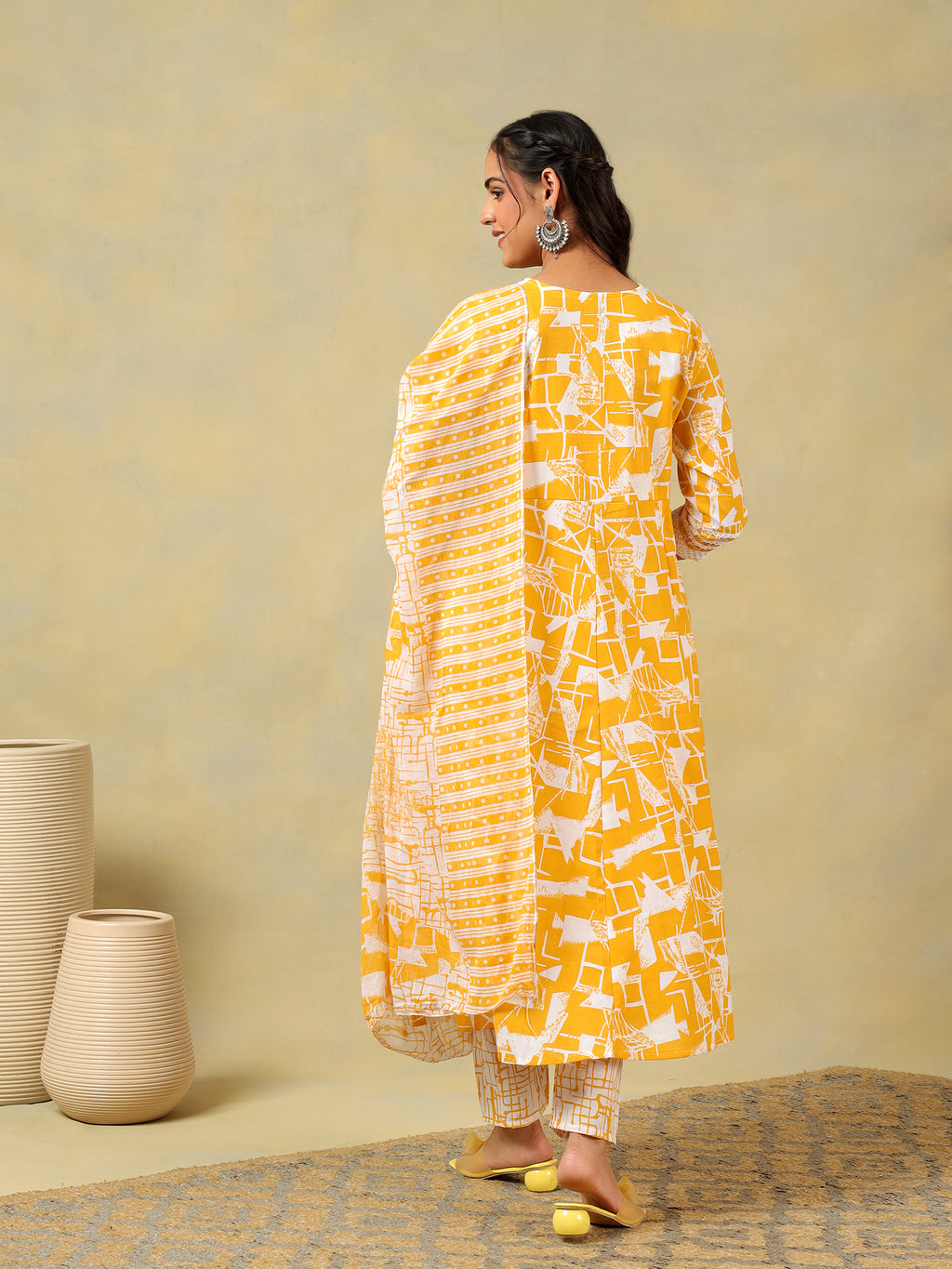 Jiya Radiant Abstract Anarkali Suit Set