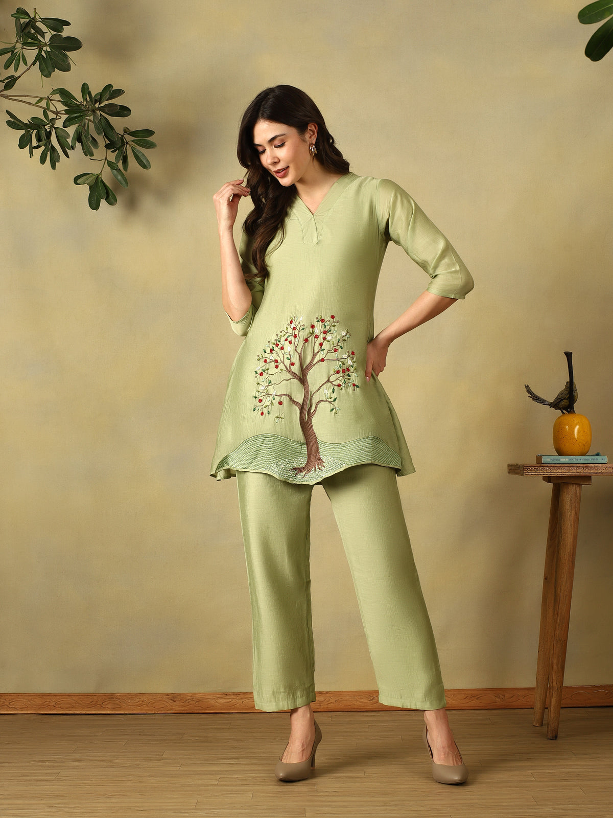 Mamicha Green Kurta Set