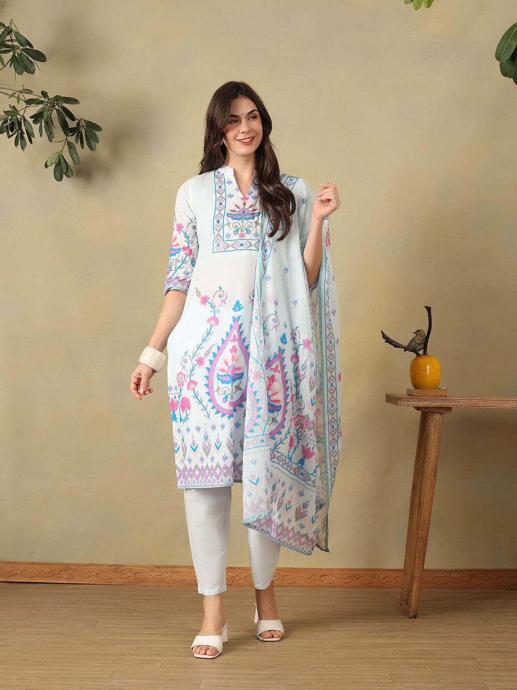 Mamicha Blue Ethnic Set
