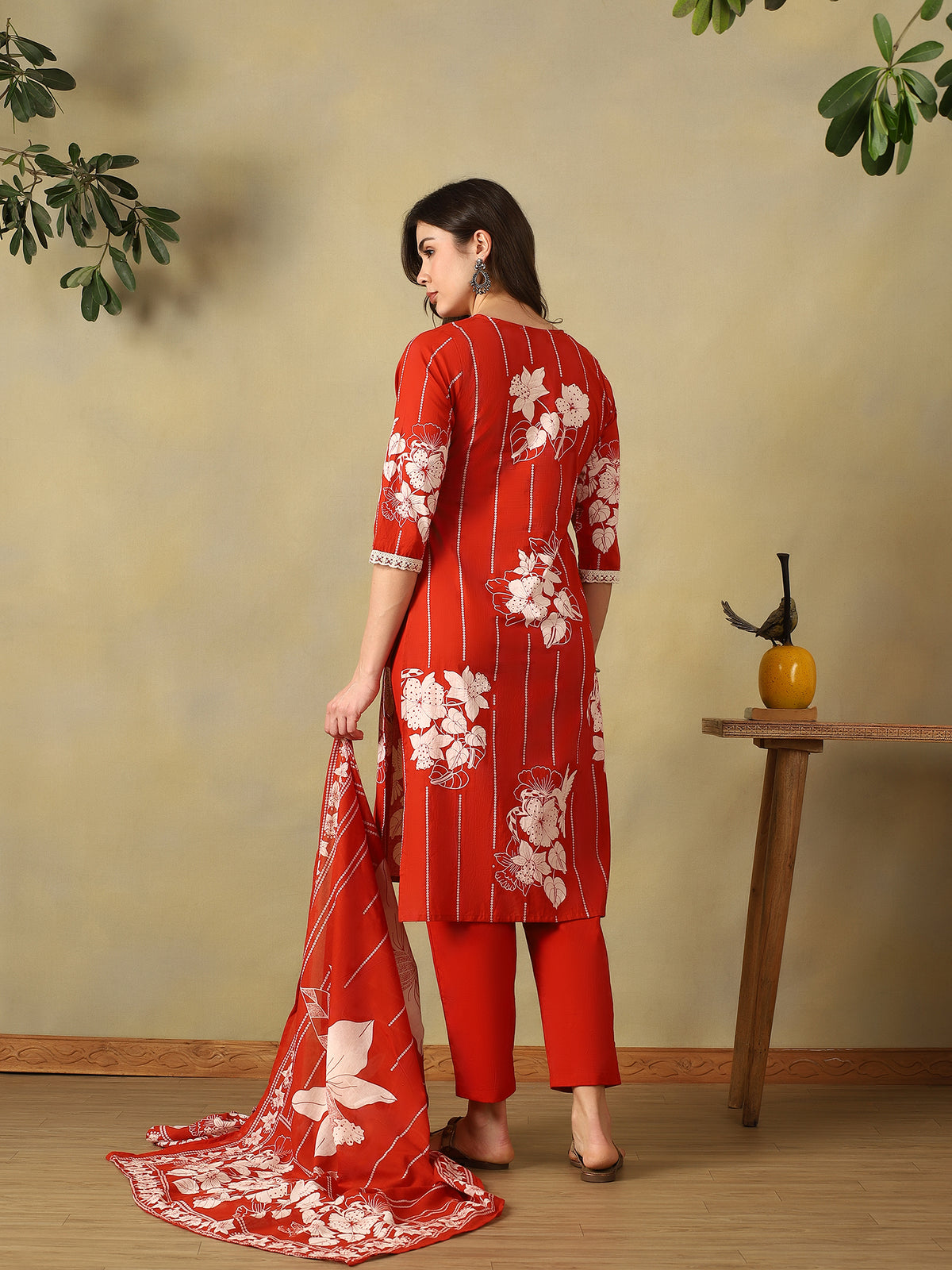 Mamicha Orange Ethnic Set