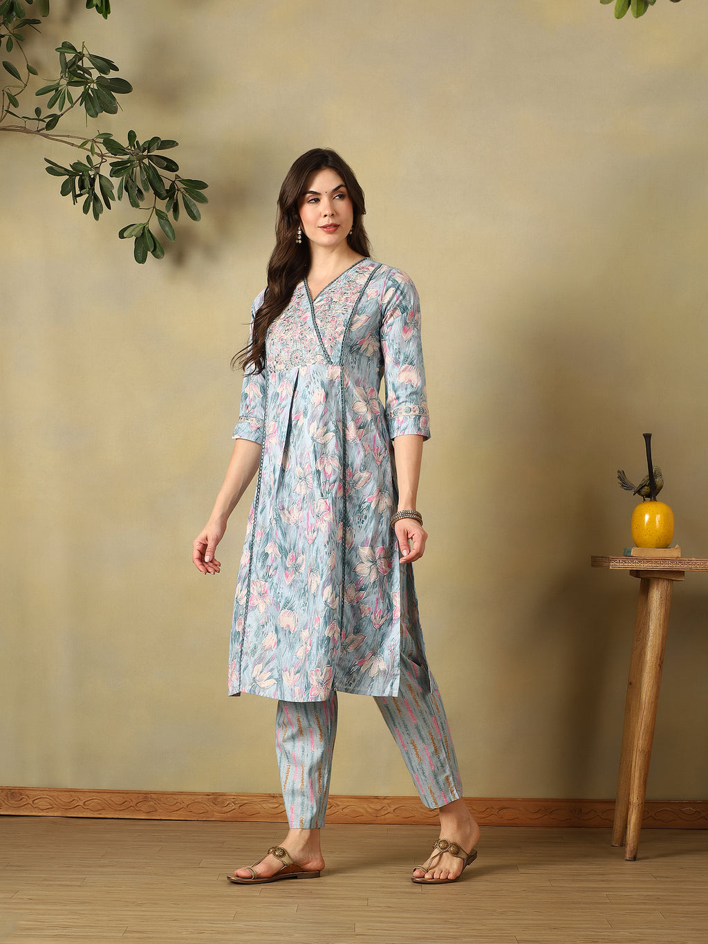 Mamicha Sea Green Ethnic Set