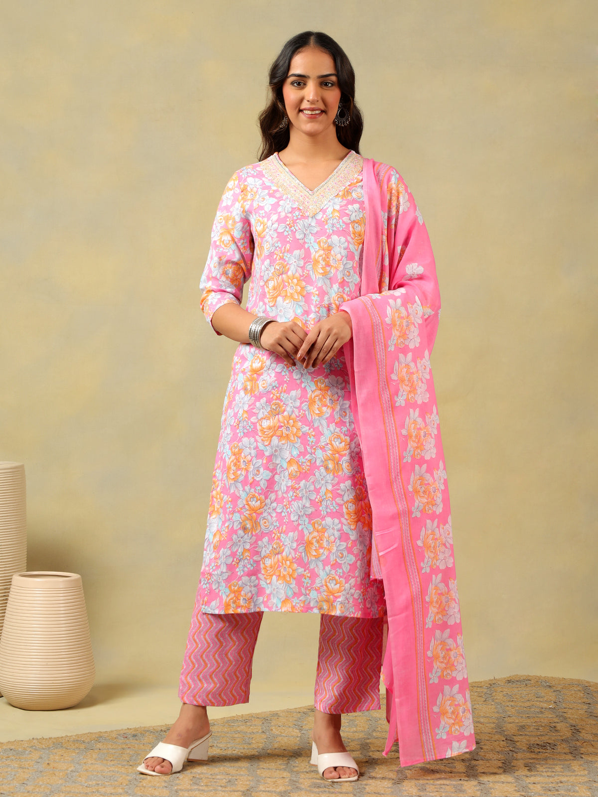Ishika Rose Garden Suit Set