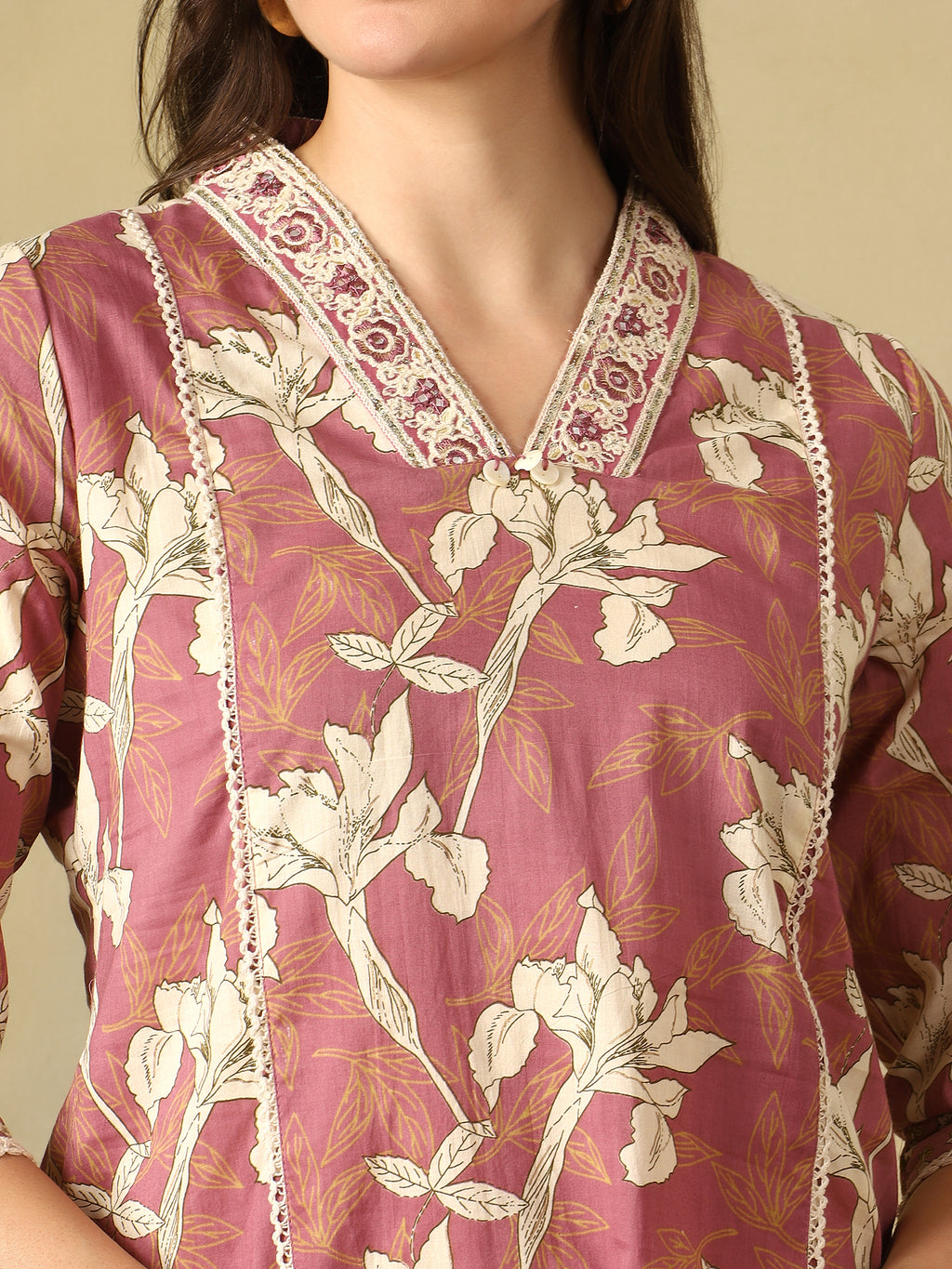 Mamicha Mauve Ethnic Set