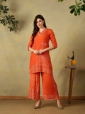 Mamicha Orange Kurta Set