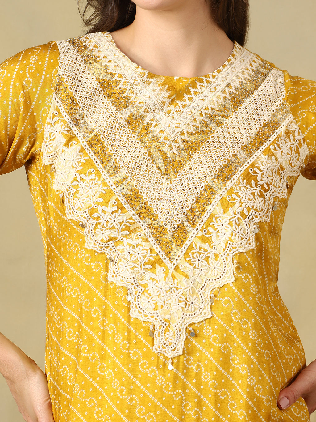 Mamicha Mustard Kurta Set