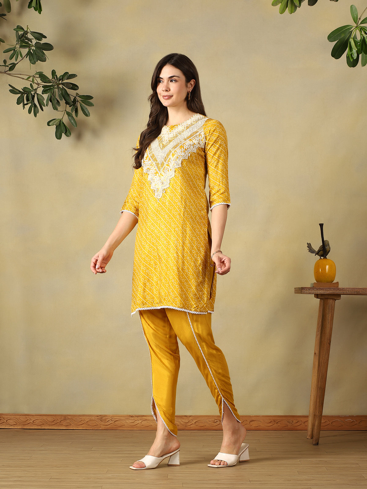 Mamicha Mustard Kurta Set