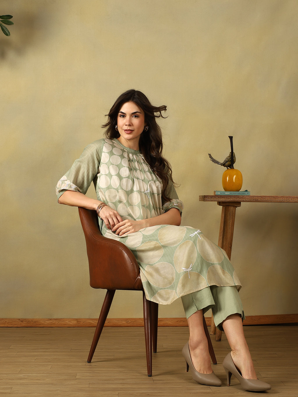 Mamicha Light Green Kurta Set