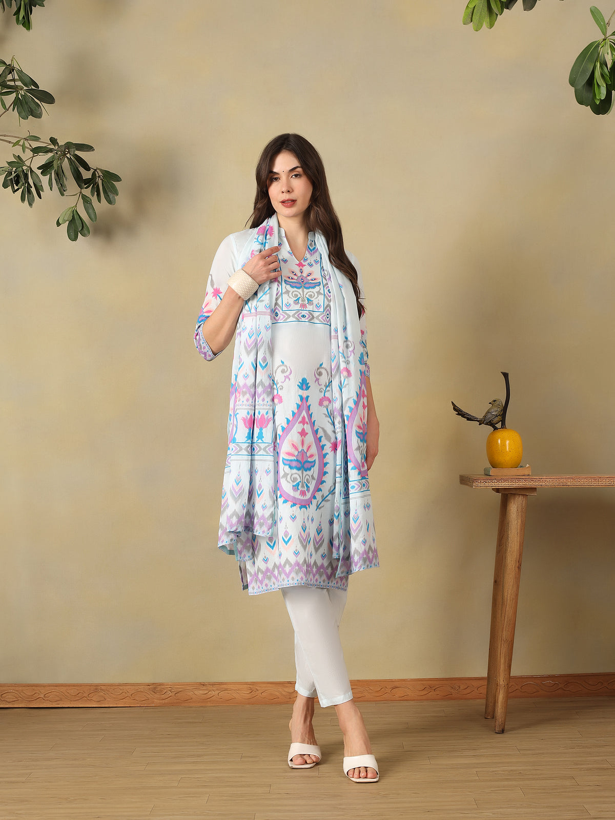 Mamicha Blue Ethnic Set