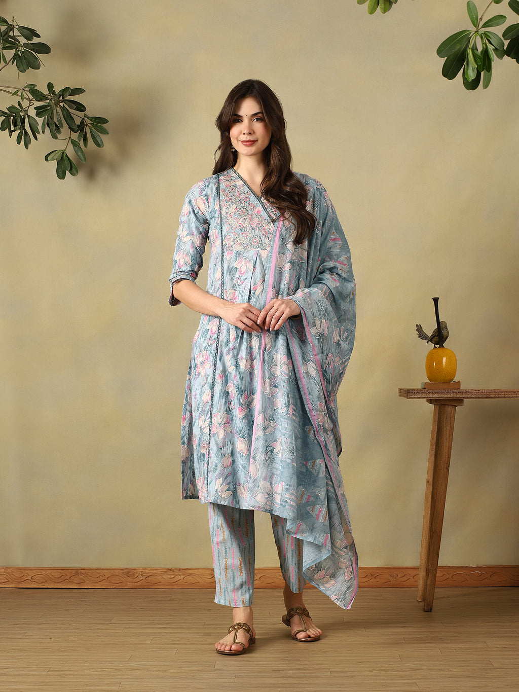 Mamicha Sea Green Ethnic Set