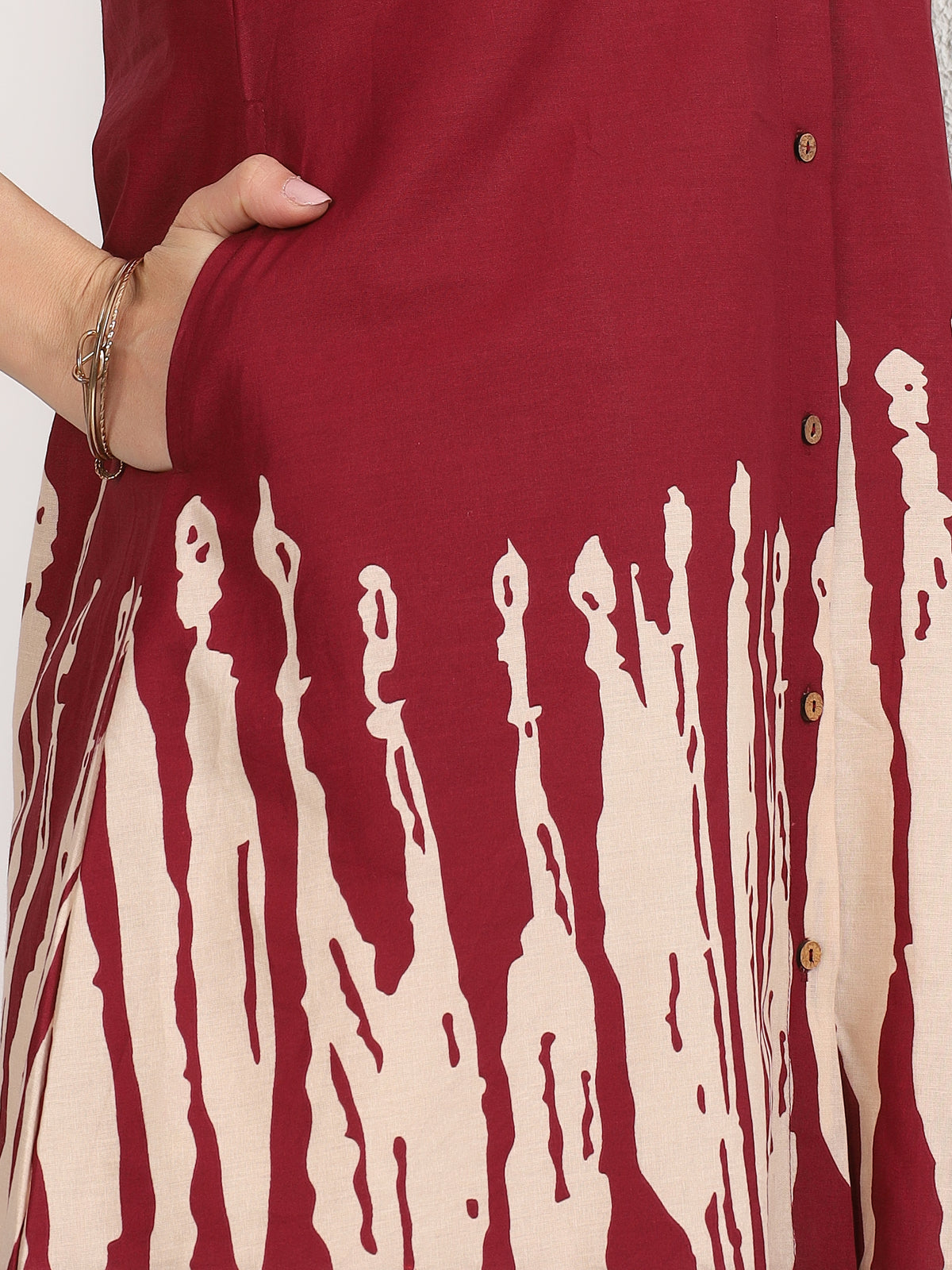 Mamicha Maroon Dress