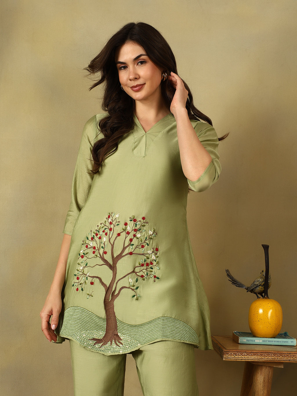 Mamicha Green Kurta Set