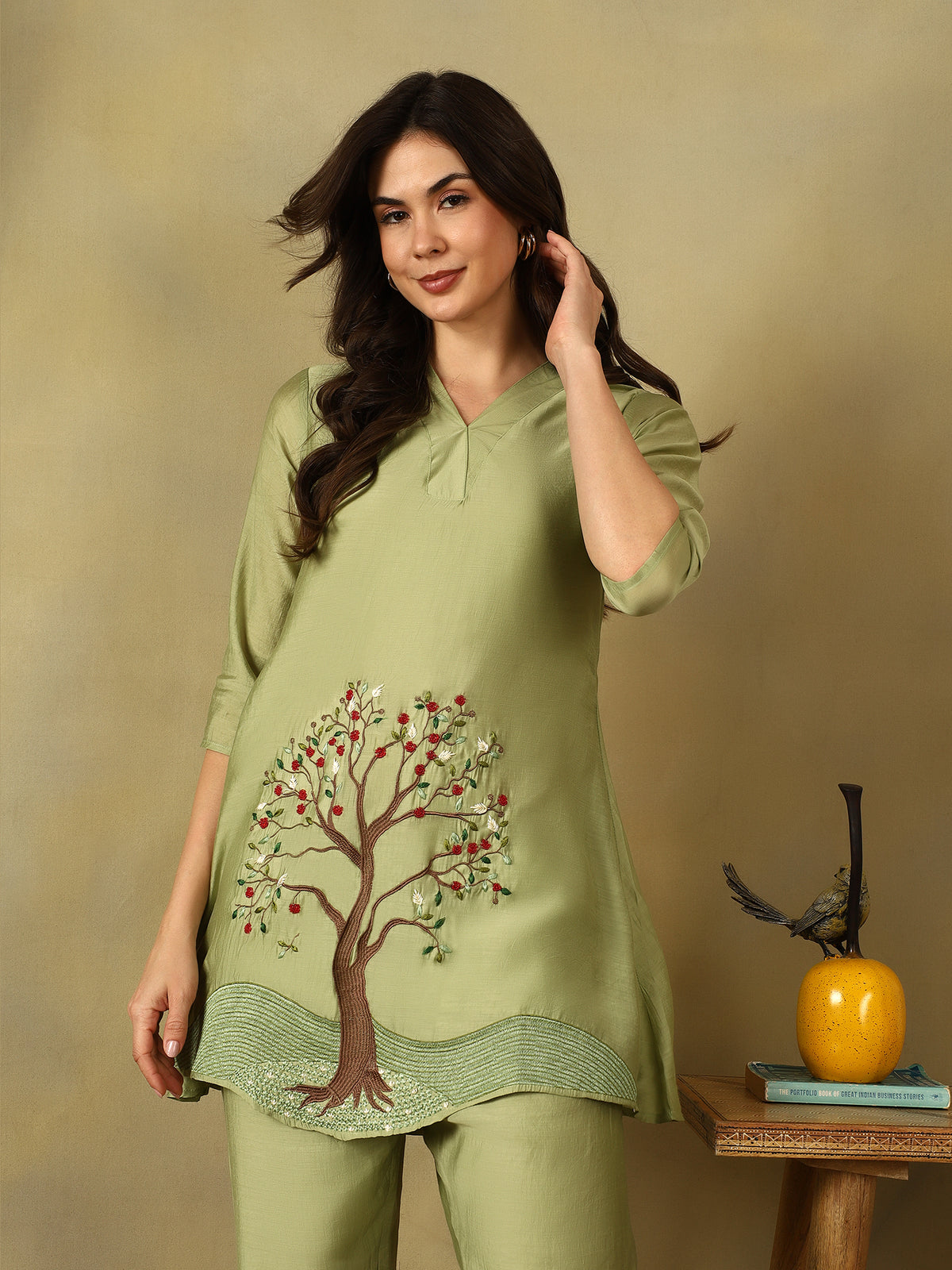 Mamicha Green Kurta Set