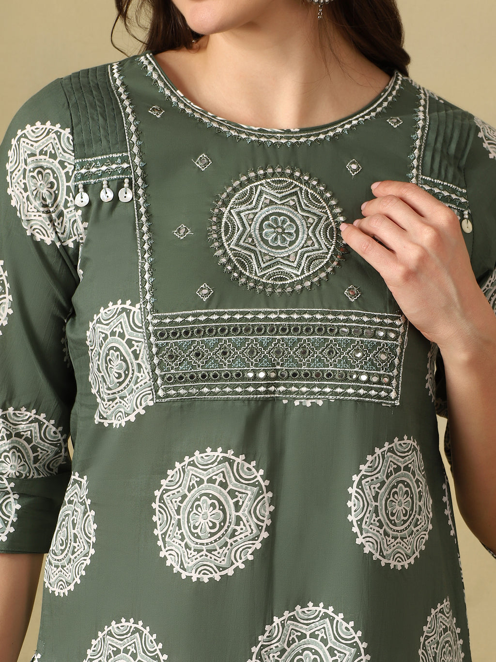 Mamicha Olive Ethnic Set