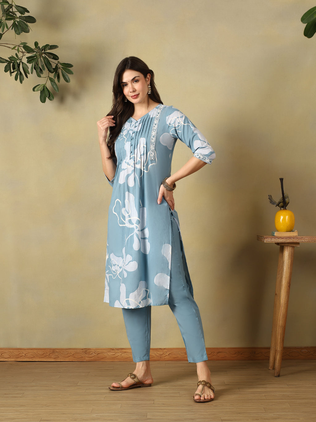 Mamicha Teal Ethnic Set