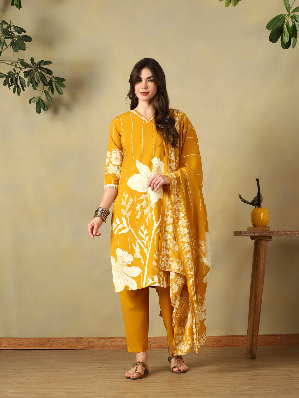 Mamicha Mustard Ethnic Set