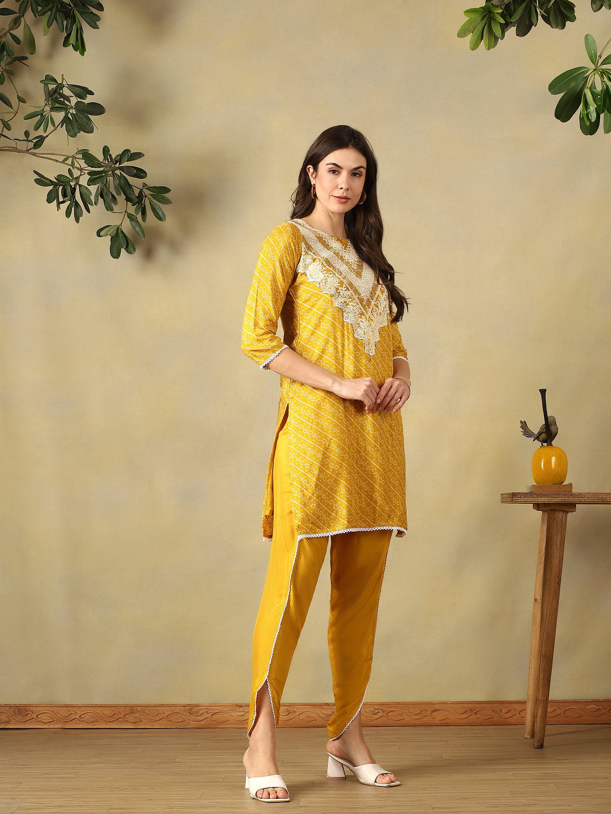 Mamicha Mustard Kurta Set