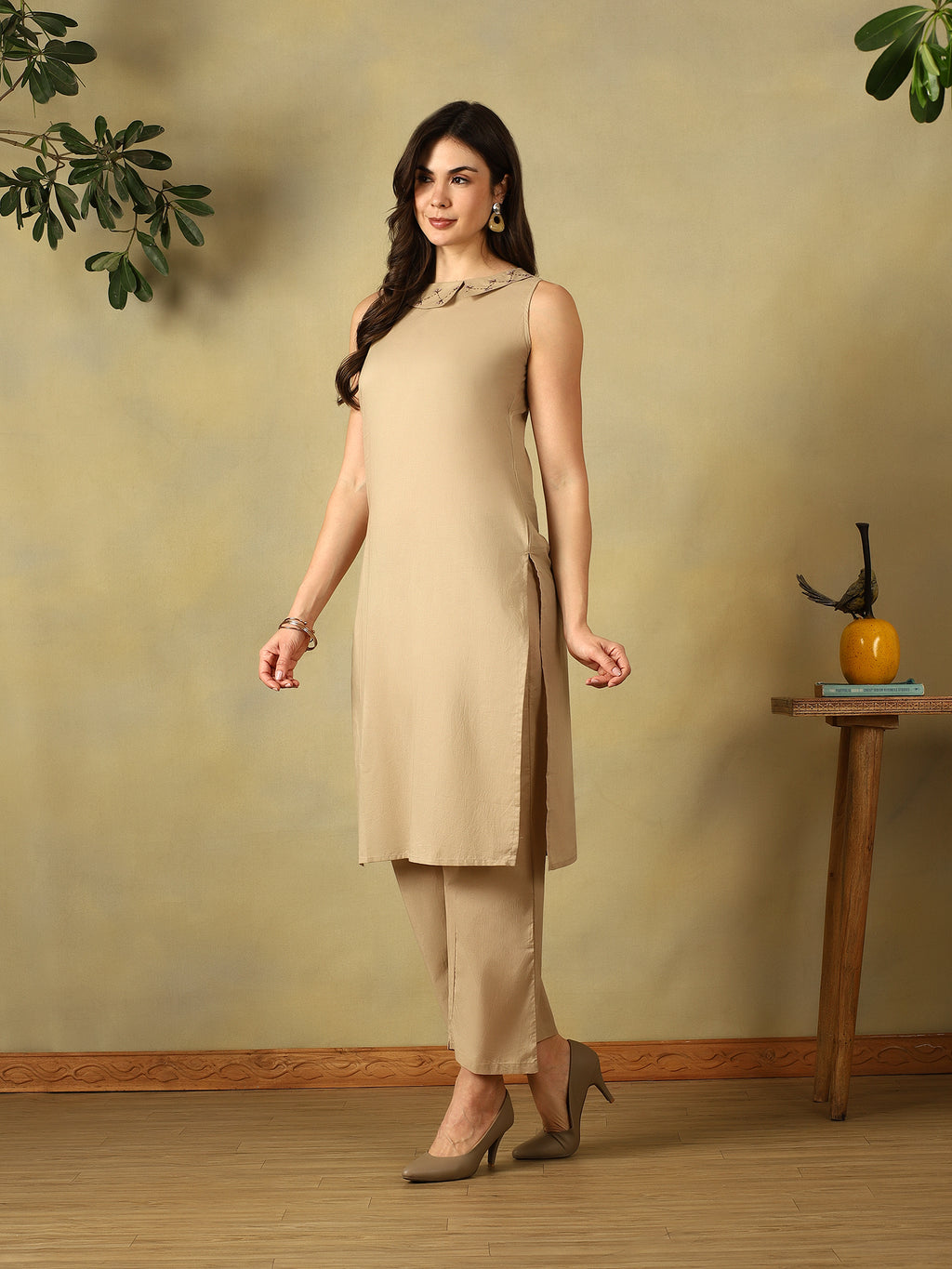 Mamicha Beige Kurta Set