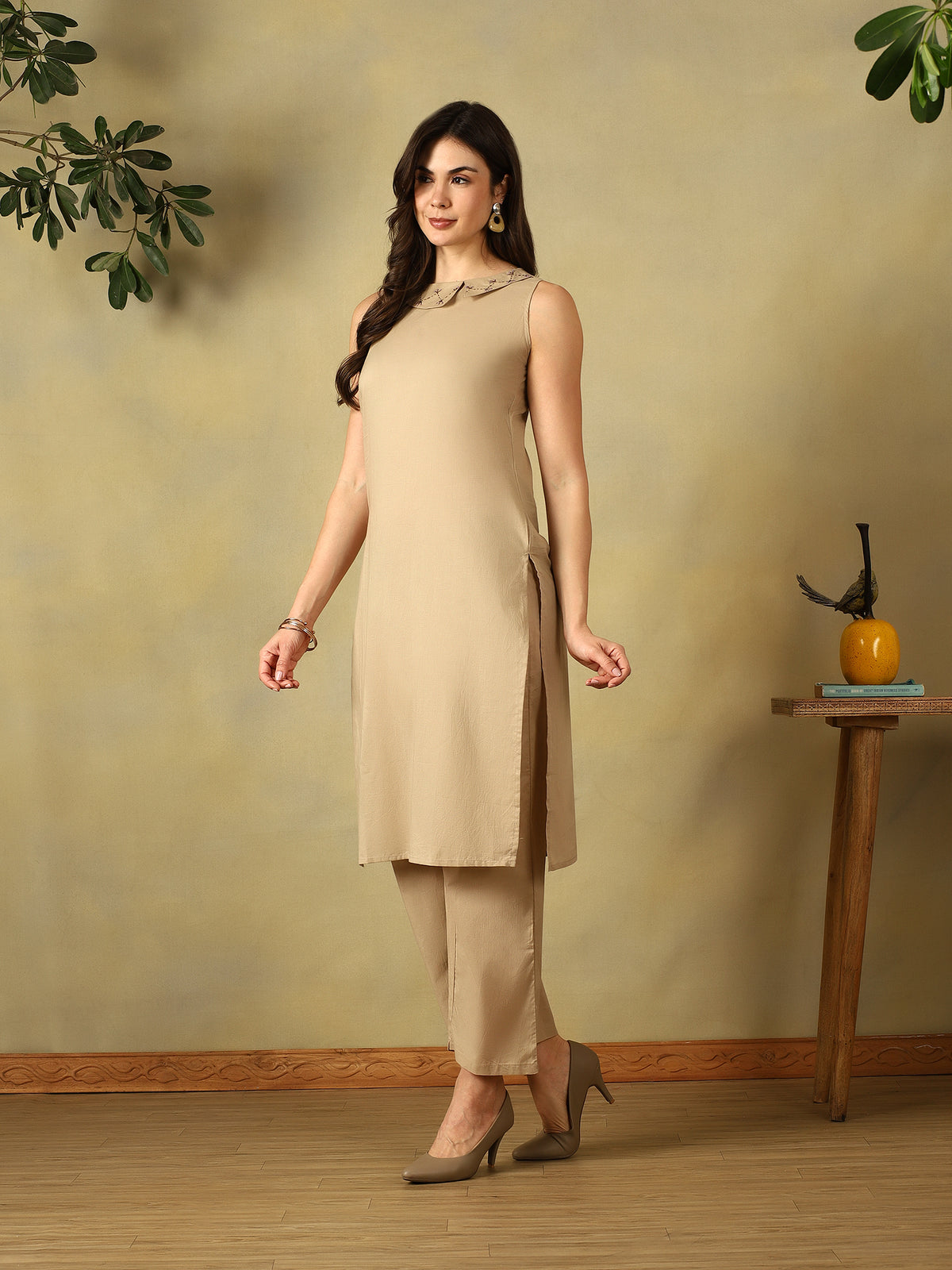 Mamicha Beige Kurta Set