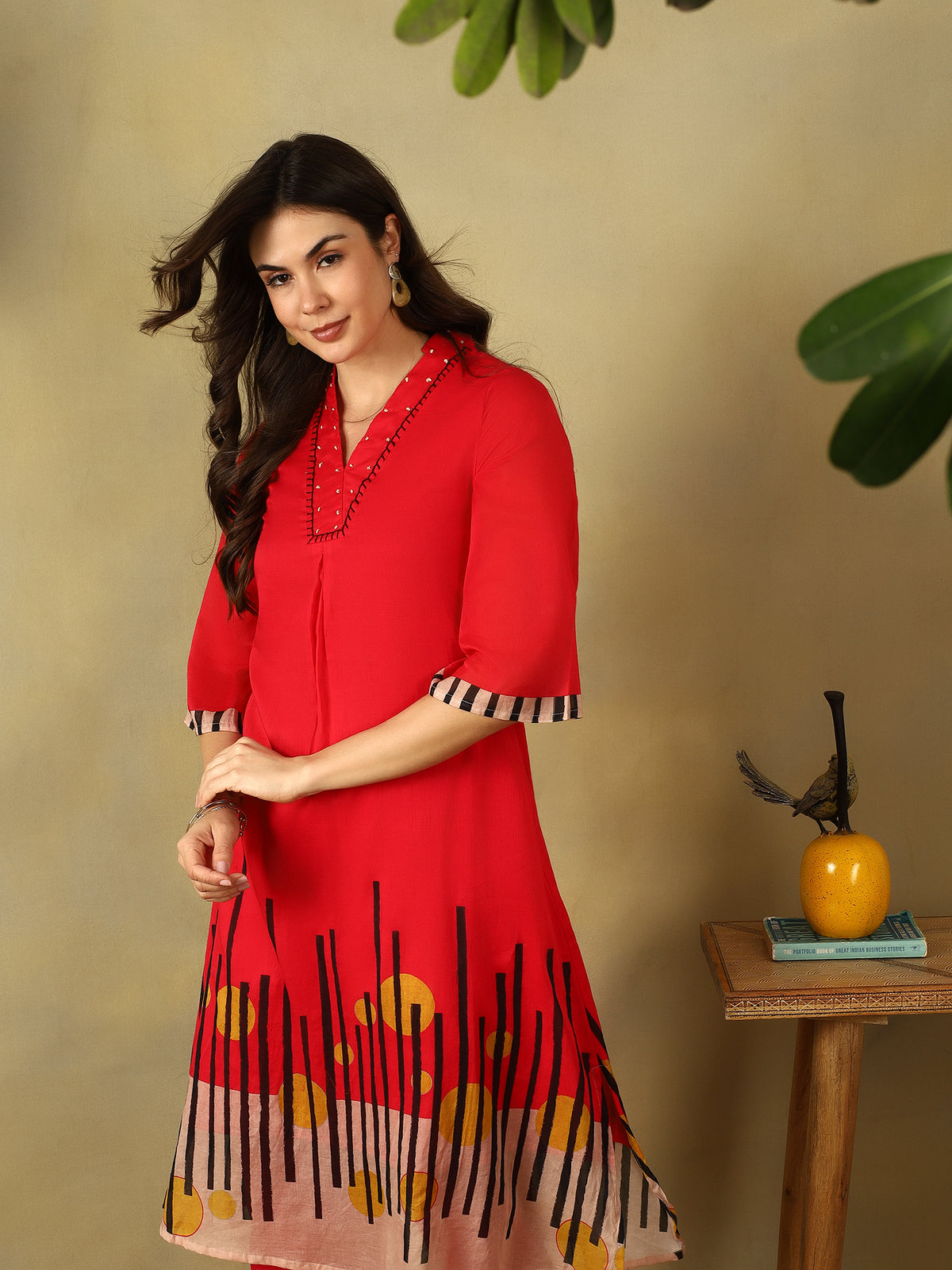 Mamicha Red Kurta Set
