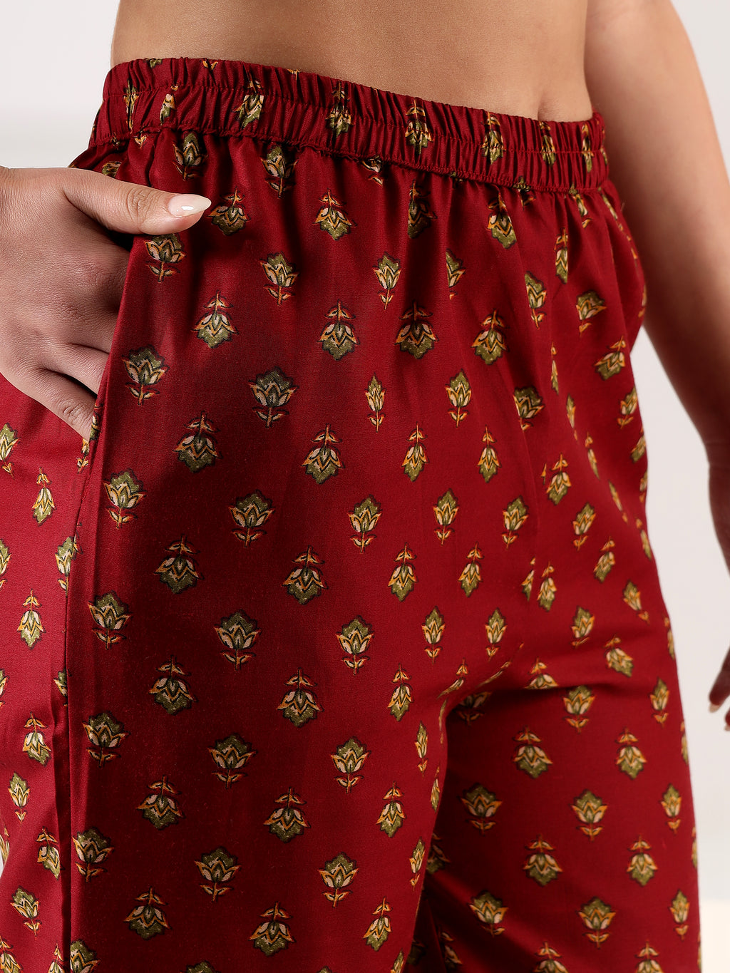 Mamicha Maroon Suit Set