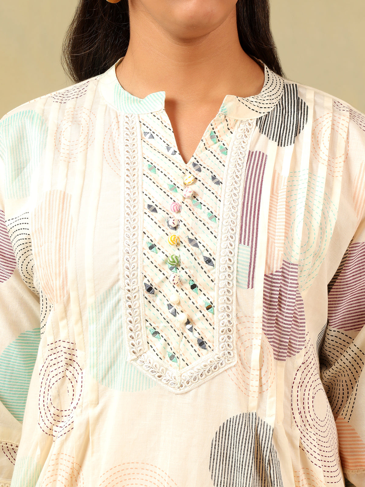 Pari Pastel Orb Print Suit Set