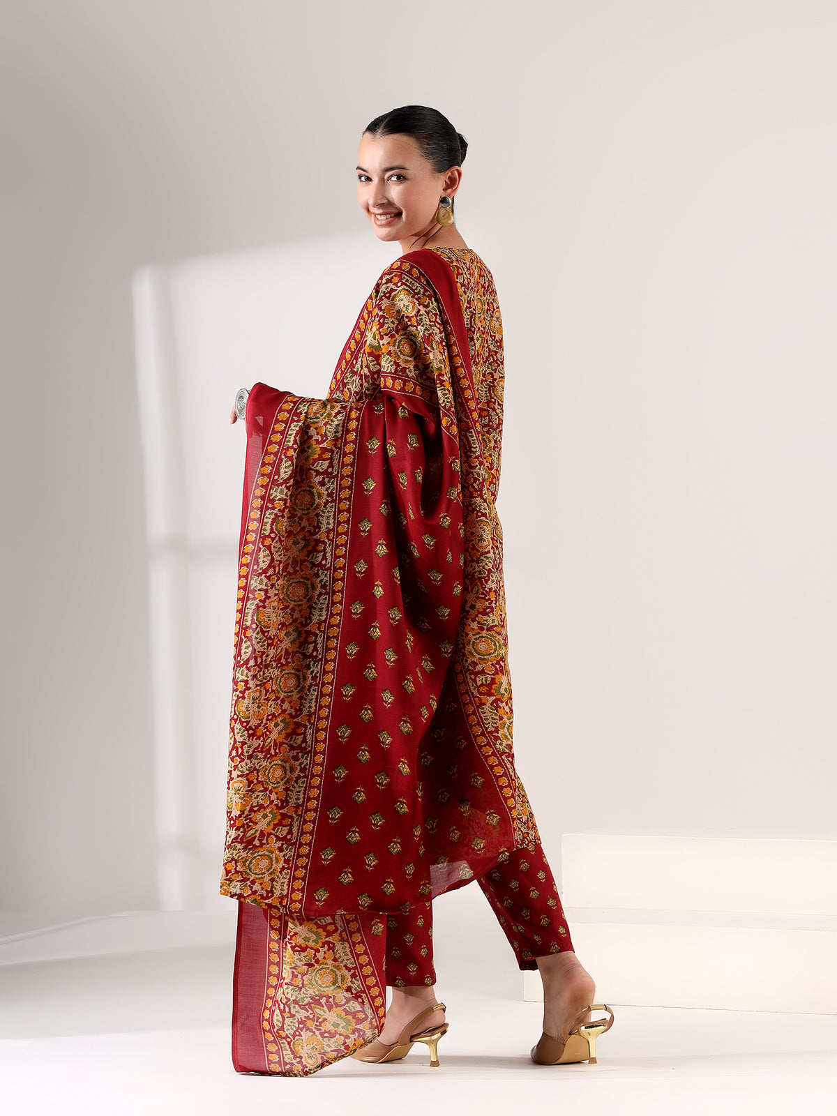 Mamicha Maroon Suit Set