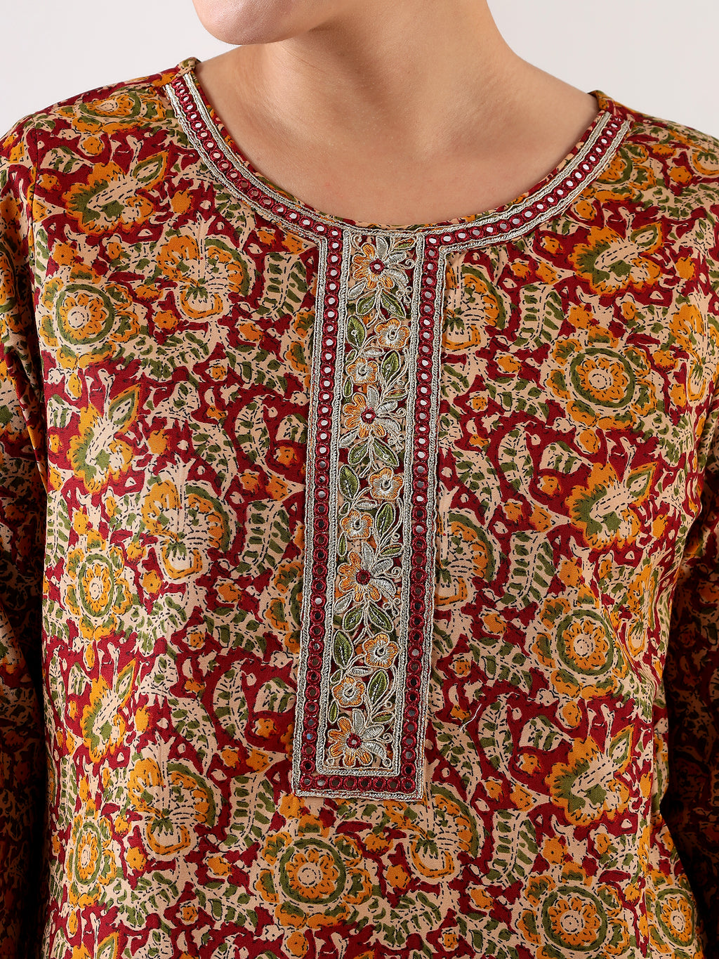 Mamicha Maroon Suit Set