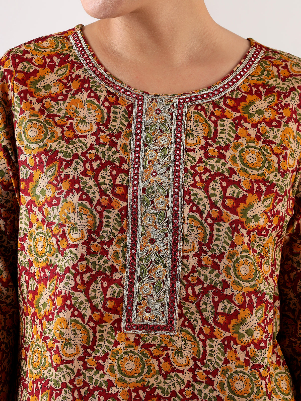 Mamicha Maroon Suit Set