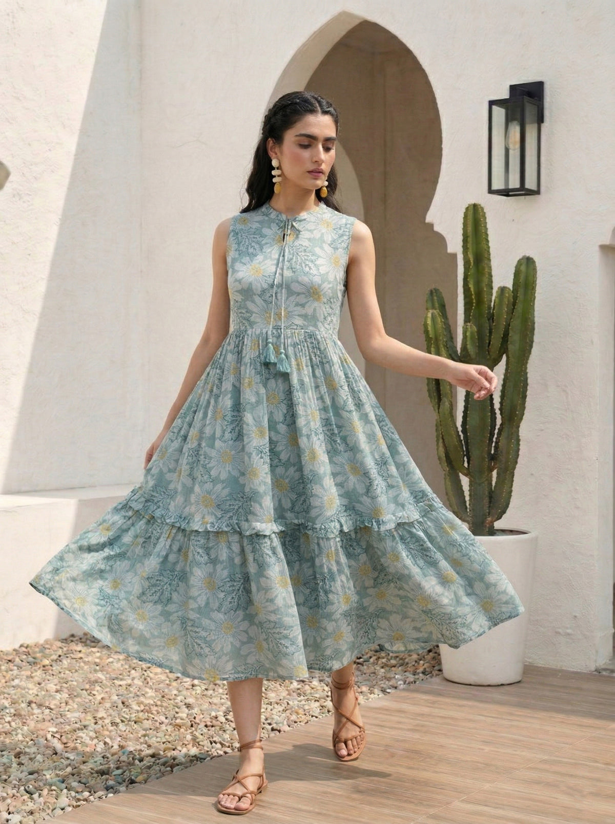 Light Blue Dress - Sleeveless