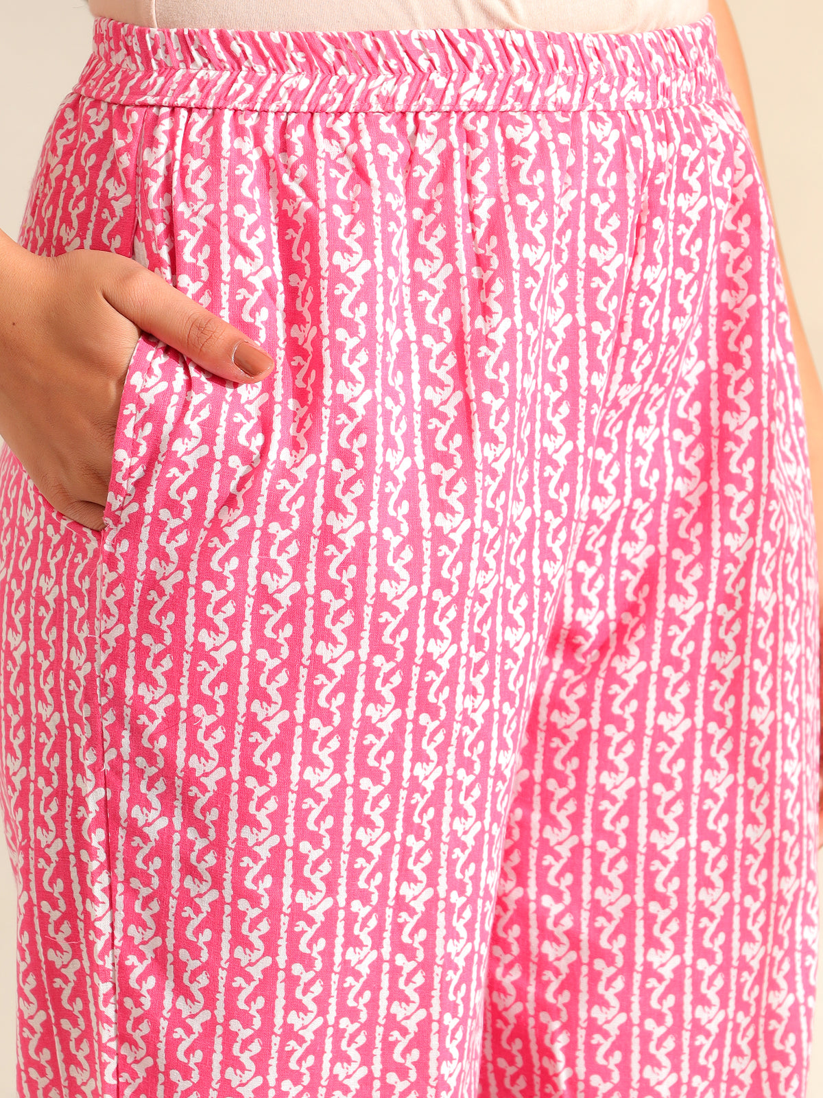 Amrita Fuchsia Garden Suit Set