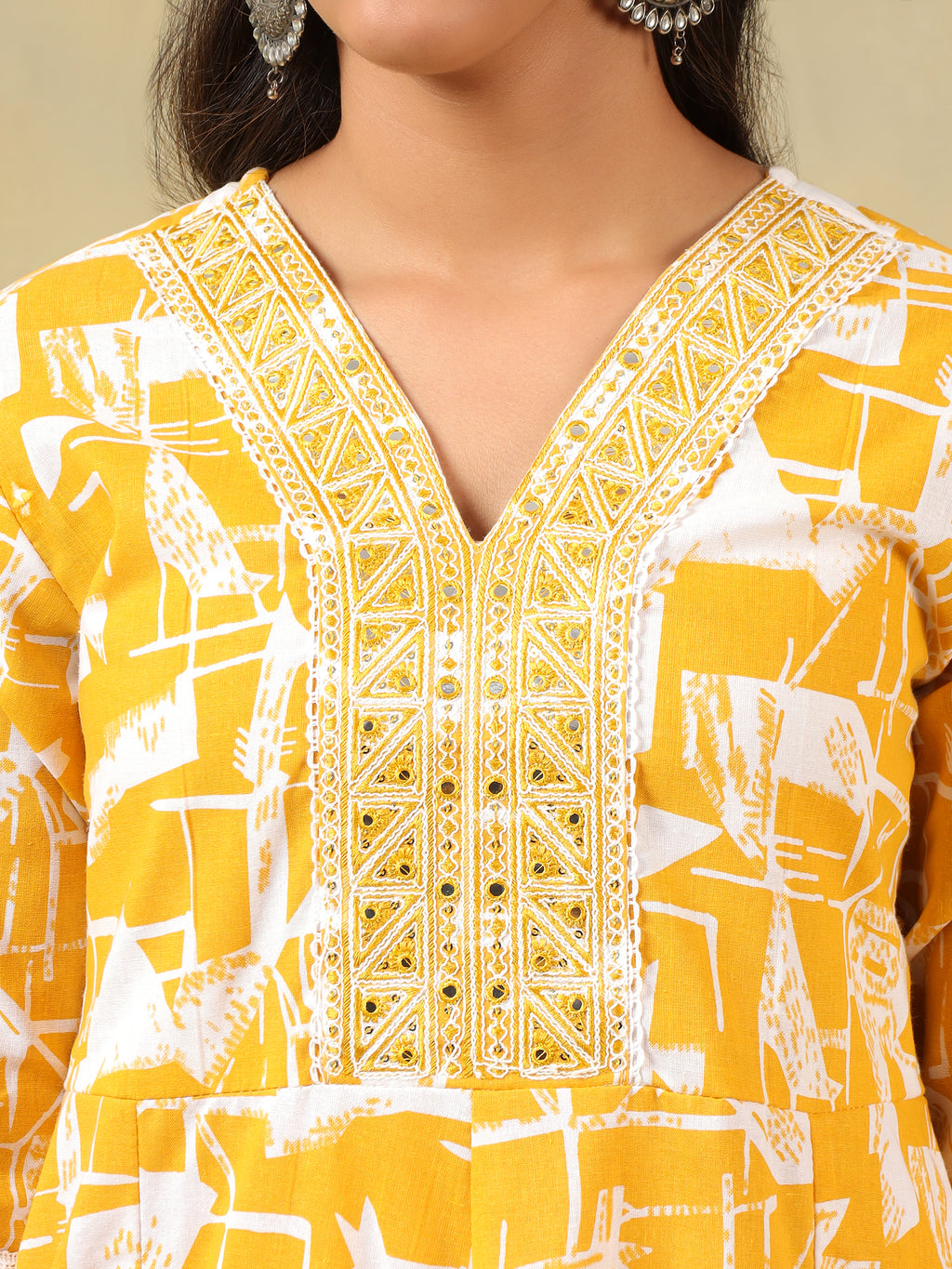 Jiya Radiant Abstract Anarkali Suit Set
