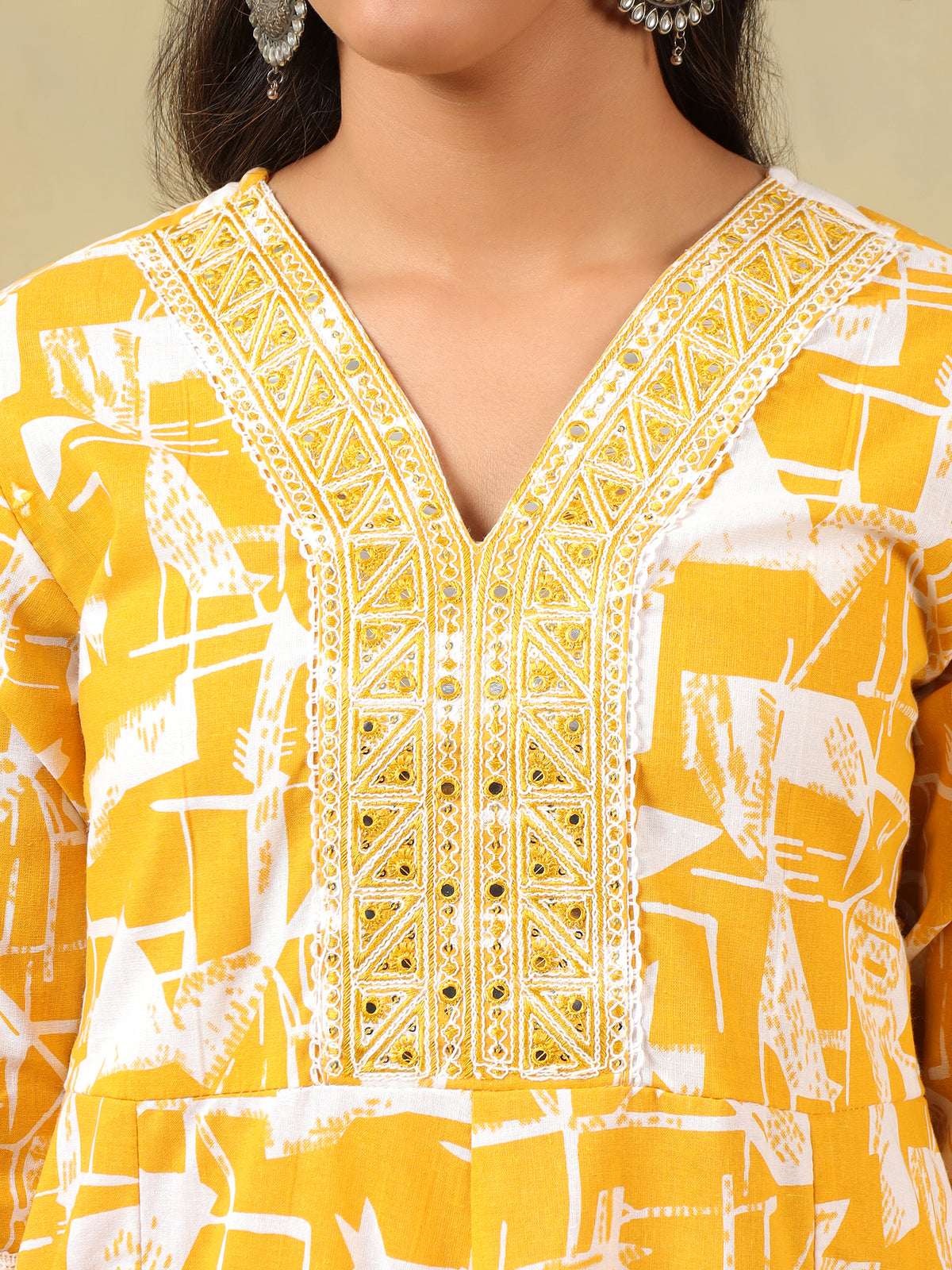 Jiya Radiant Abstract Anarkali Suit Set