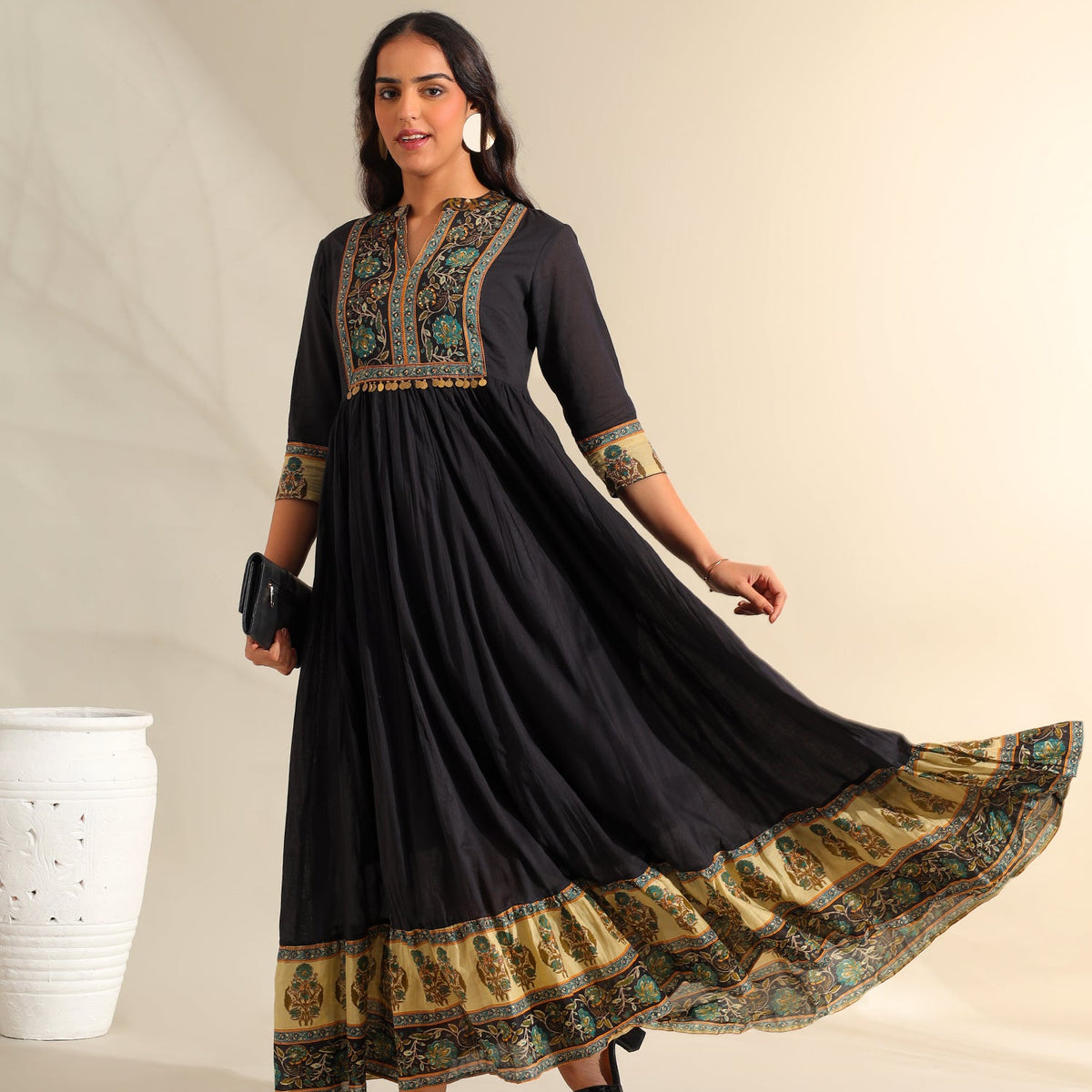 Nayantara Midnight Anarkali Dress
