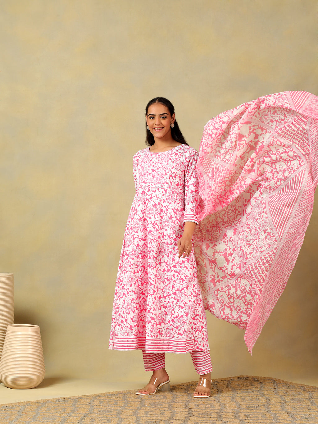 Yasmin Floral Bloom Anarkali Suit Set