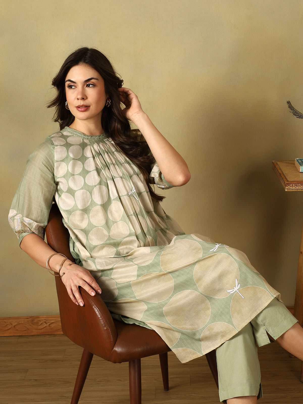 Mamicha Light Green Kurta Set