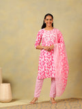 Ananya Geometric Block Print Kurta Set