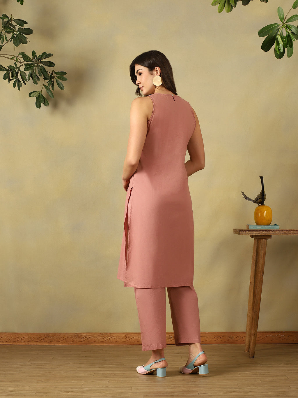 Mamicha Peach Kurta Set