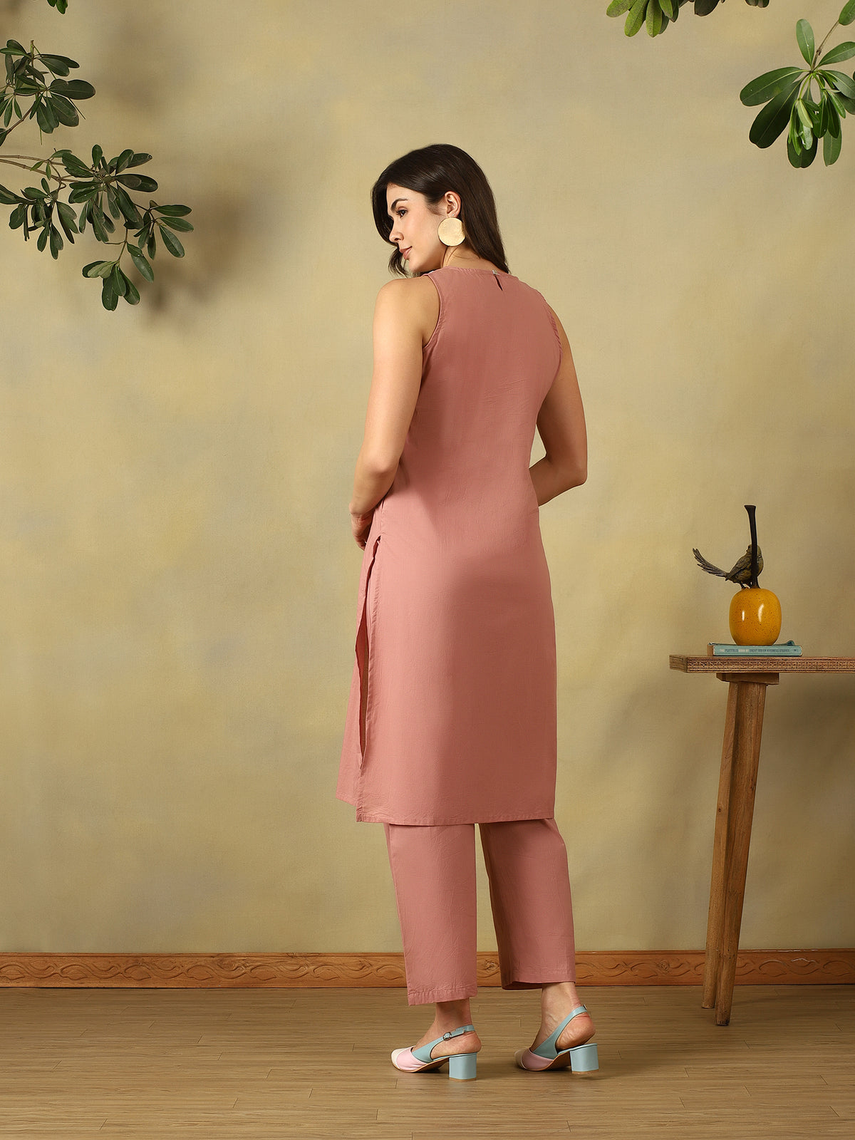 Mamicha Peach Kurta Set